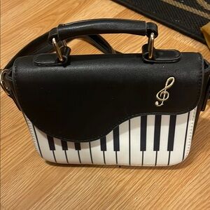 Black and White Piano Key Handbag